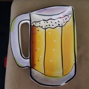 Beer Mug Tray for Appetizers or Dips.